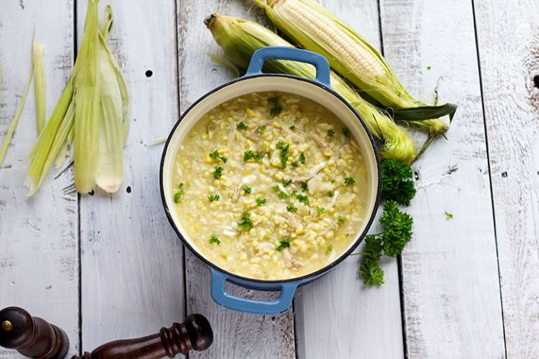 Chicken Corn Soup with Rivels