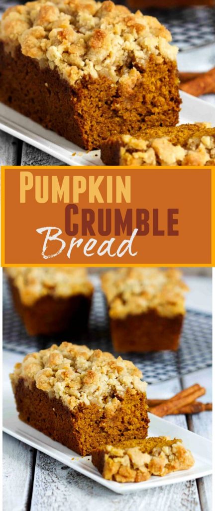 Pumpkin Crumble Bread // @gatherforbread