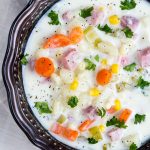 Ham Potato Corn Chowder // Gather for Bread