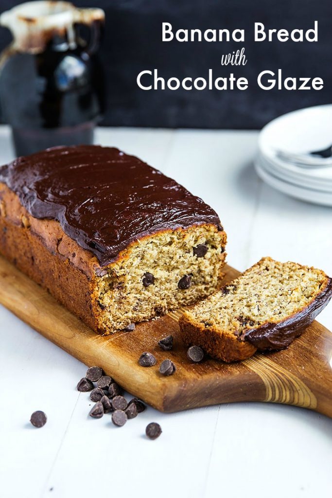 Banana Bread with Chocolate Glaze // Gather for Bread