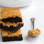 Simple Peanut Butter Frosted Brownies // Gather for Bread