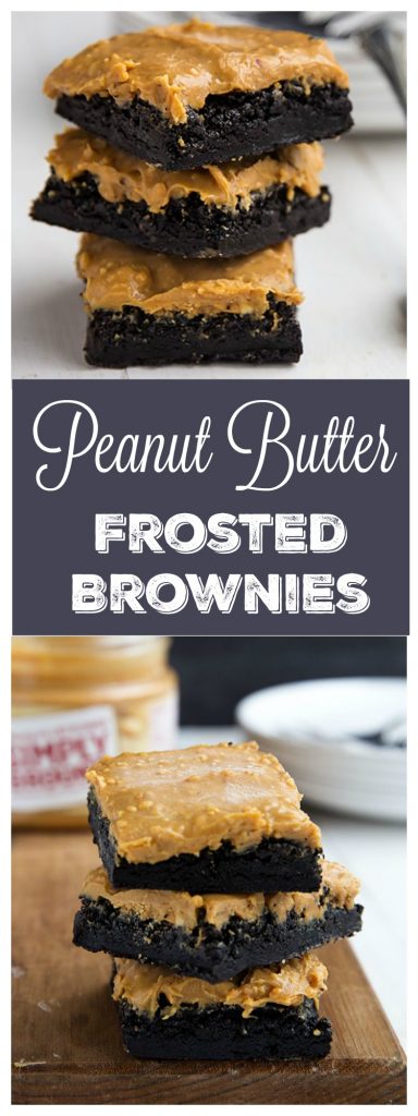Peanut Butter Frosted Brownies // Gather for Bread