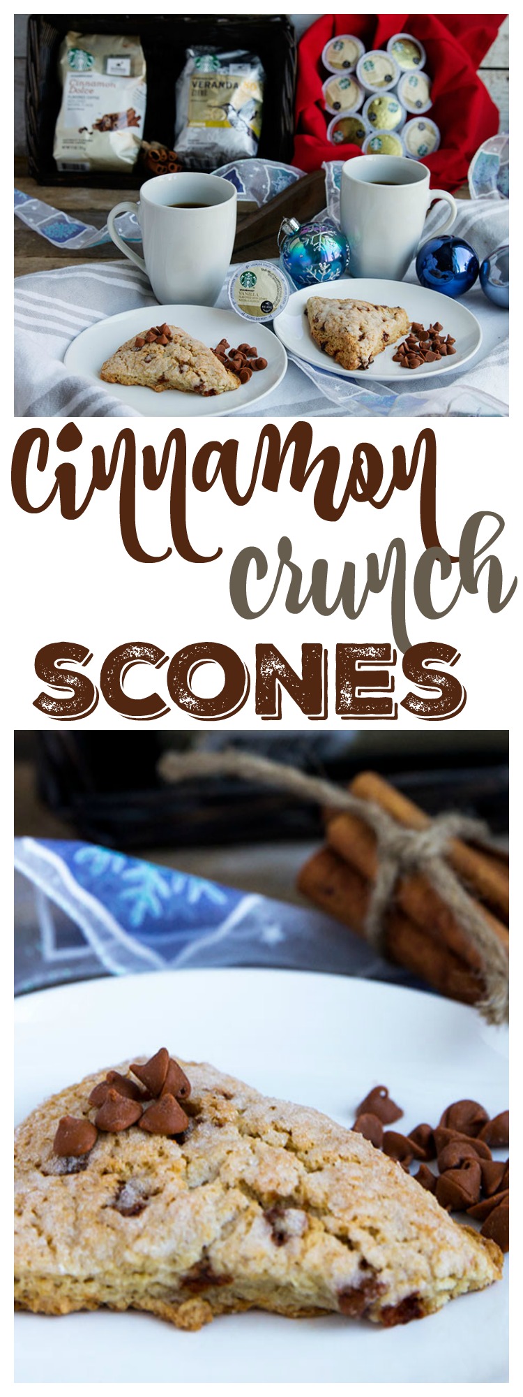 Cinnamon Crunch Scones - Soft and flavorful. The perfect quick breakfast! // Gather for Bread