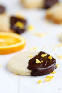 Chocolate Dipped Orange Sugar Cookies | Gather for Bread