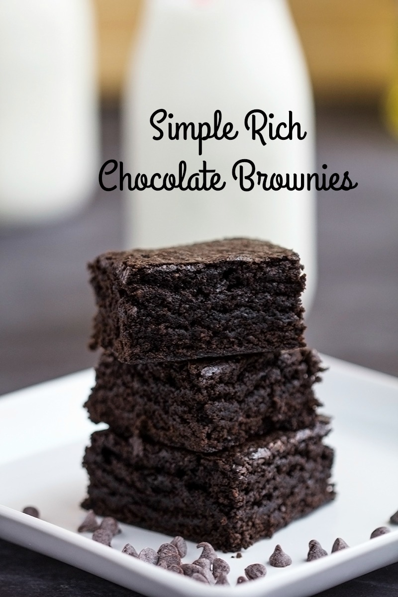Simple Rich Chocolate Brownies | gatherforbread.com