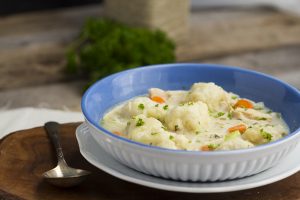Chicken and Buttermilk Dumplings | gatherforbread.com