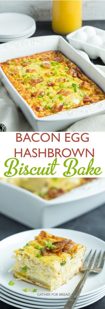 Bacon Egg Hashbrown Biscuit Bake 