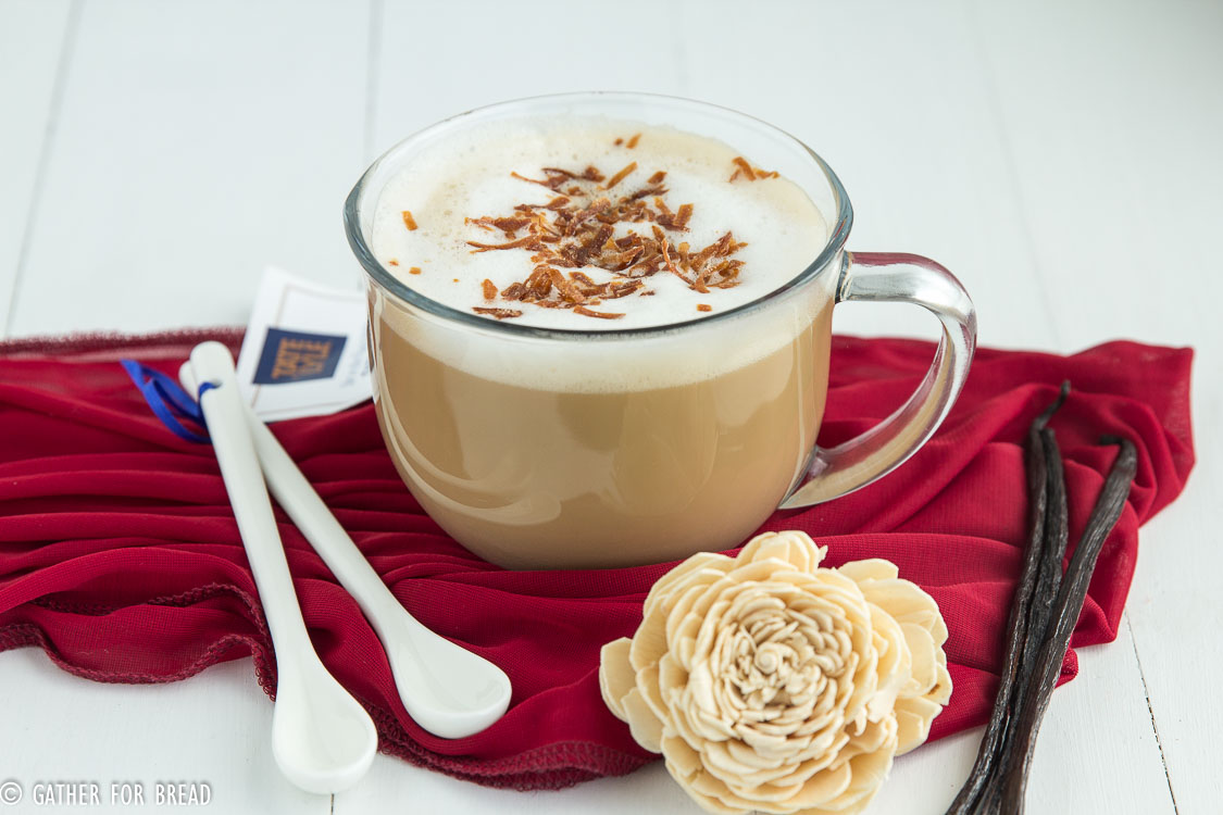 Vanilla Coconut Latte | gatherforbread.com