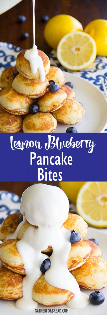 Lemon Blueberry Pancake Bites