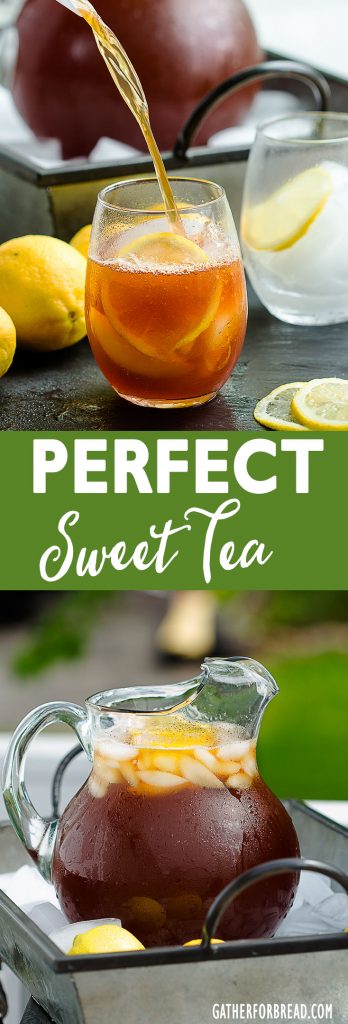 Perfect Sweet Tea - Family favorite iced tea. How to make homemade sweet tea. This is the BEST sweet tea! Simple ingredients and so EASY! 