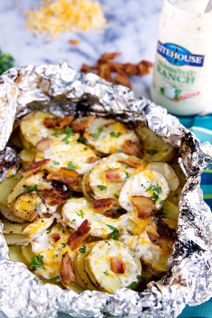 Bacon Ranch Grilled Potatoes