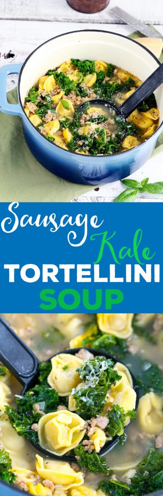Sausage Kale Tortellini Soup