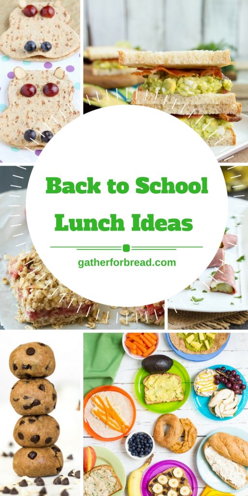 Back to School Lunch Ideas Round Up