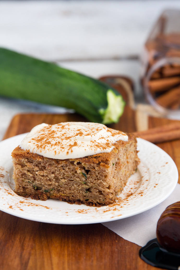 Zucchini Cake with Brown Sugar Cream Cheese Frosting