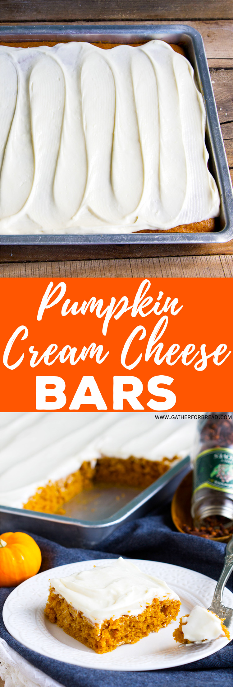 Pumpkin Cream Cheese Bars