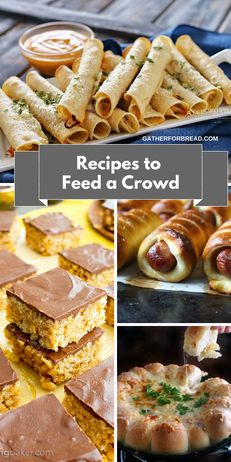 Recipes to Feed a Crowd Easy Entertaining - Recipes and ideas for food to feed a crowd at your gathering.Choices of soups,casseroles, dessert and more.