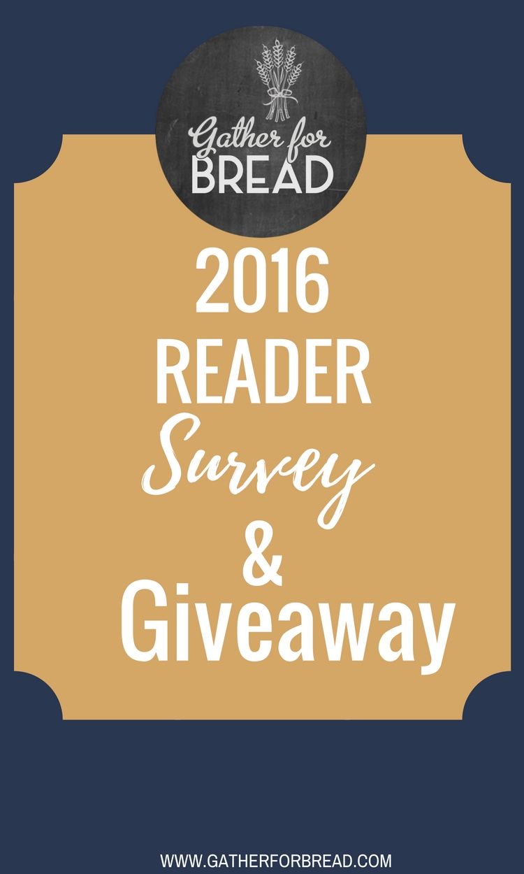 2016 Reader Survey & Giveaway
