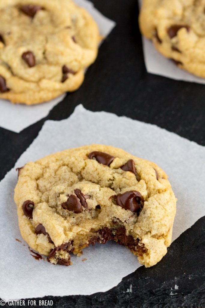Favorite Chocolate Chip Cookies - My simple favorite chocolate chip cookie recipe that I make over and over. Homemade, chewy, soft and delicious.