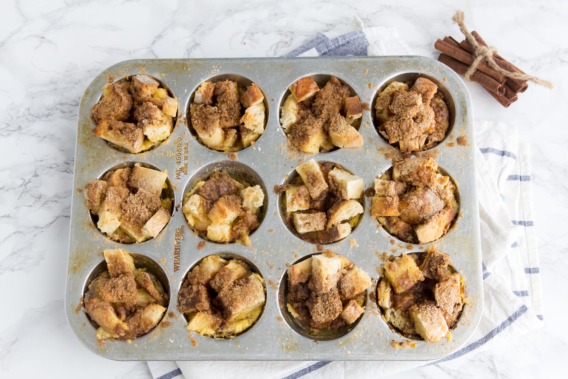 French Toast Muffin Cups - Best recipe here for Easy French Toast Casserole now in muffin cup form. Bake and grab, perfect for kids, breakfast or brunch favorite.