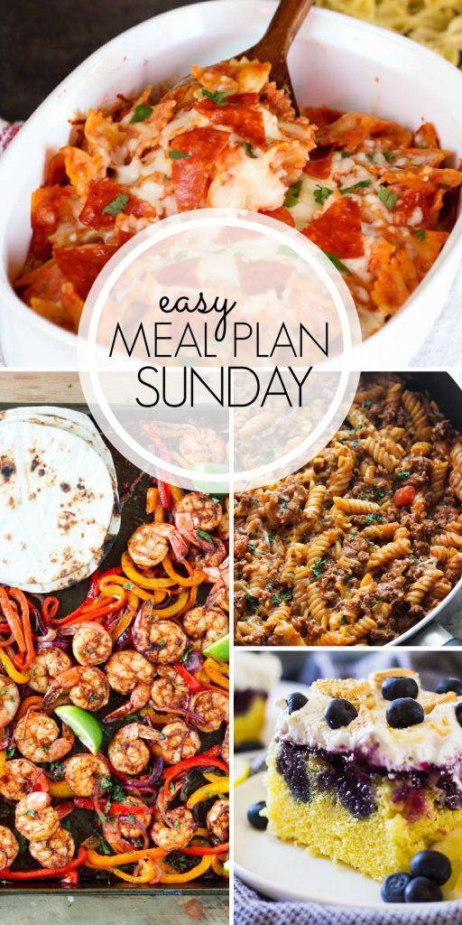 Easy Meal Plan Sunday Week 2