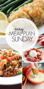 Easy Meal Plan Sunday Week 1