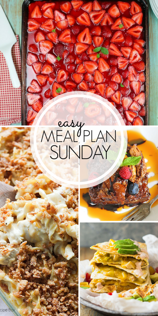 Easy Meal Plan Sunday Week 6