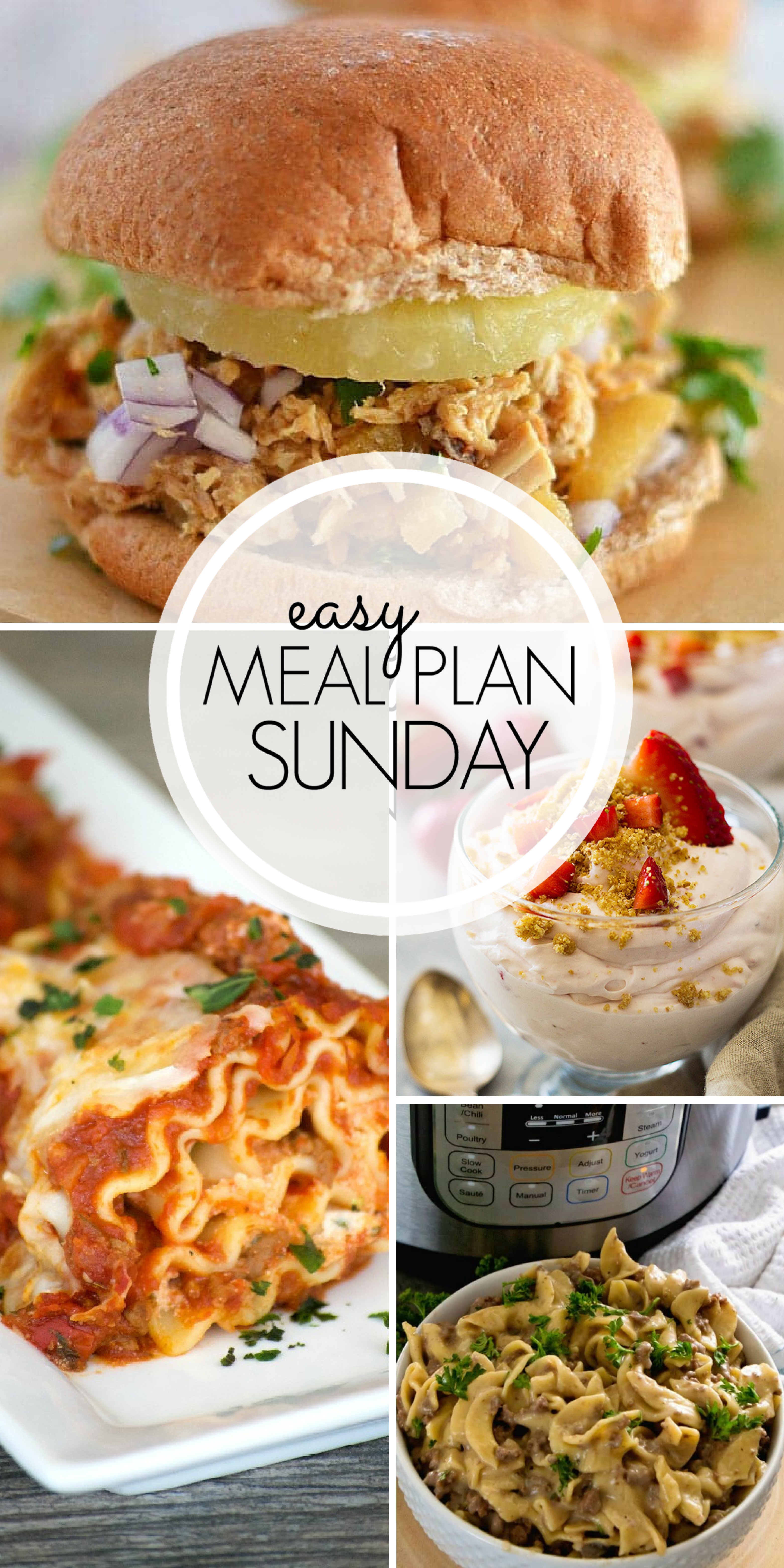 Easy Meal Plan Sunday Week 3