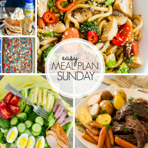 Easy Meal Plan Sunday Week 4