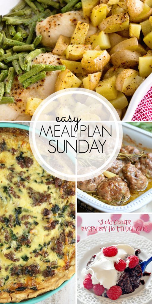 Easy Meal Plan Sunday Week 4