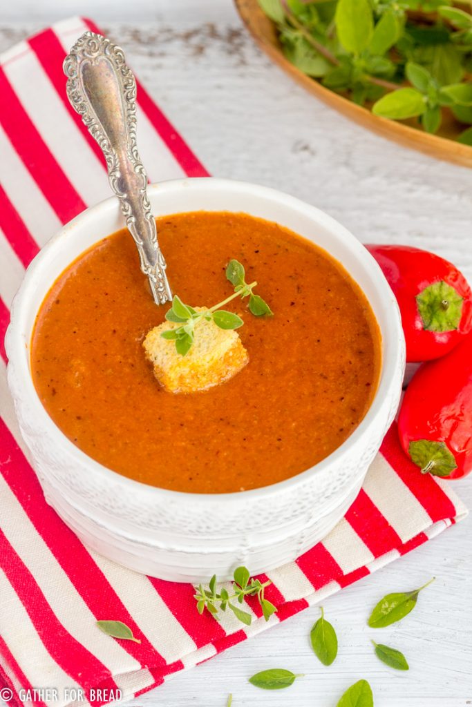 Roasted Red Pepper Soup-
