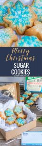 Merry Christmas Sugar Cookies - Homemade classic soft sugar cookies decorated for Christmas. Perfect, easy and ready to share for the holidays!