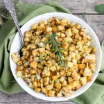 Mom's Traditional Stuffing - Mom's best bread stuffing recipe. It's classic but a staple for our Thanksgiving turkey meal. My holiday favorite passed down by her grandmother.