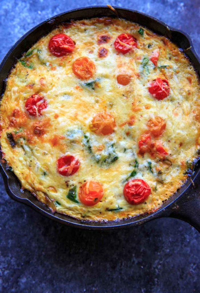 Zucchini Spinach Frittata - Trial and Eater